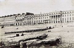 Marina-beach-St-Leonards-on-Sea-1880.-Buildings behind now Marine Court